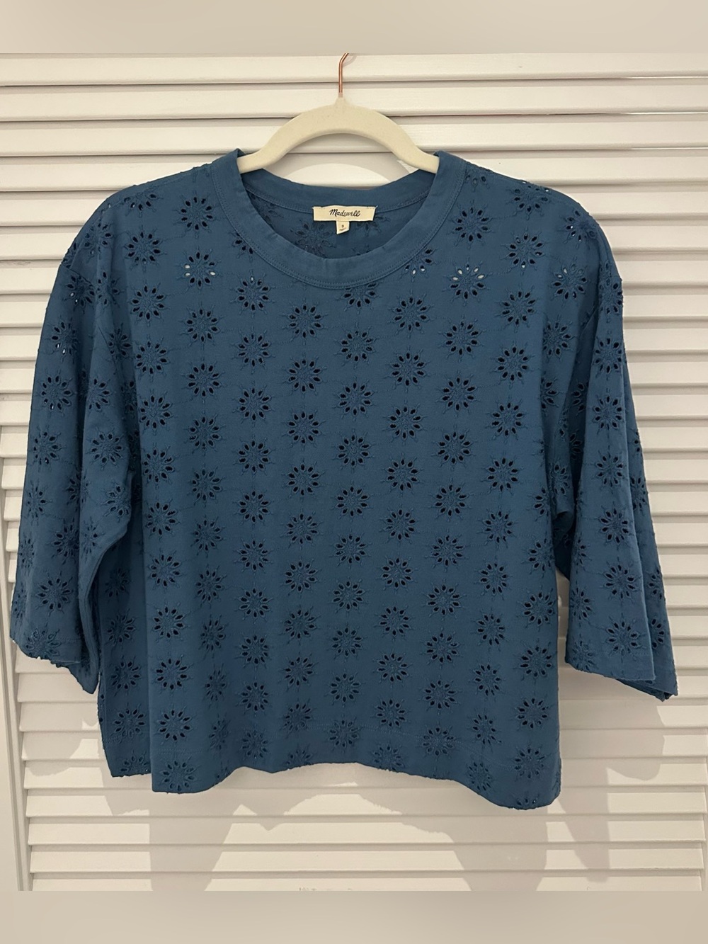 Madewell Embroidered Wide-Sleeve Boxy Tee